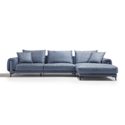 Althaf L-Shape Sofa Rest Section on Left when seated (Blue Grey) Althaf L-Shape Sofa Rest Section on Left when seated (Blue Grey)