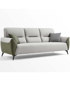 Olina 3-Seater Sofa (Grey/Green)